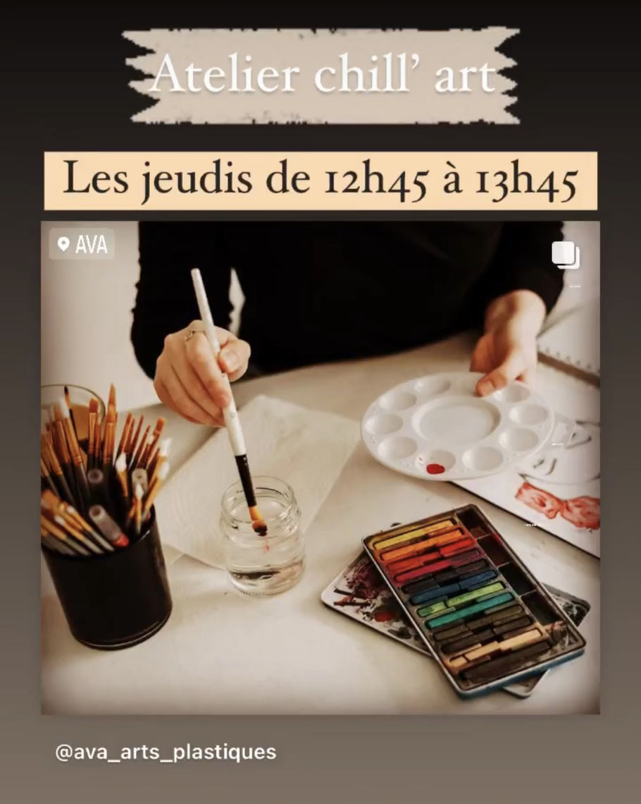 Atelier d'expression pour adultes les jeudis de 12h45 à 13h45