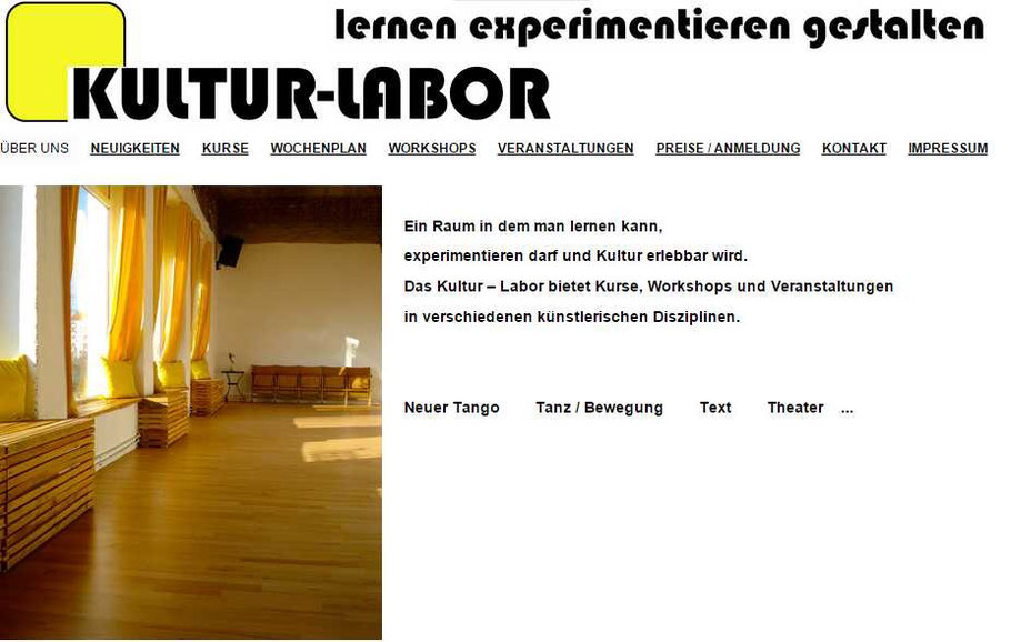 Screenshot: kultur-labor.org