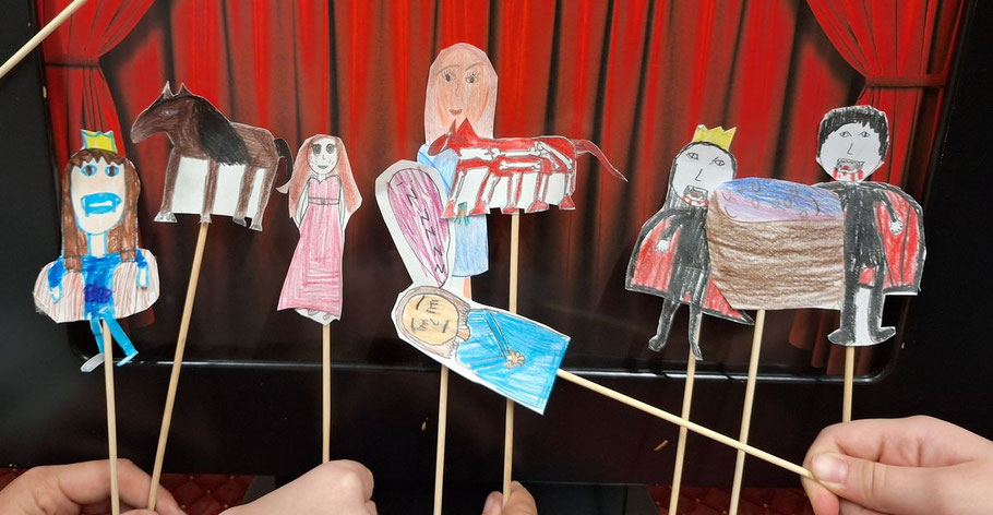 Kamishibai- / Papiertheaterfiguren