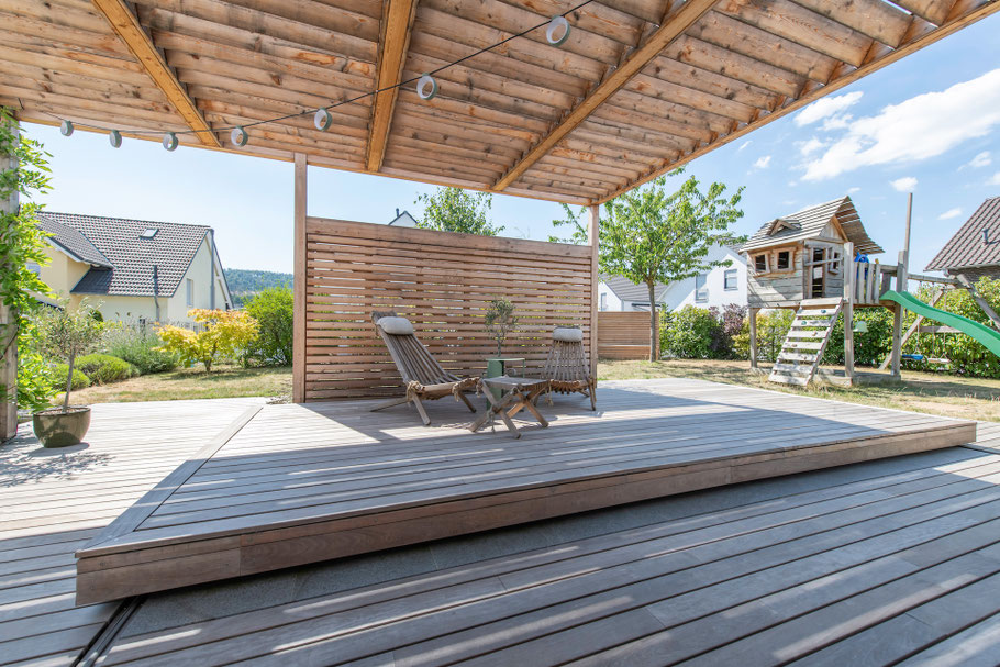 Padouk Terrasse, hochwertige Holzterrassen ohne Schrauben für Bad Homburg, Wehrheim und Frankfurt