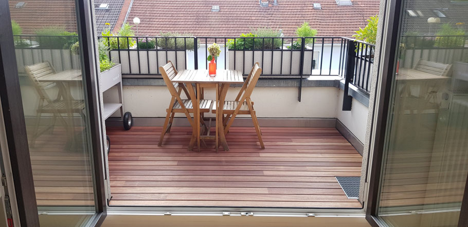 Holzterrassen ohne Schrauben aus Ipe, Teak und Padouk für Frankfurt, Bad Homburg, Königstein
