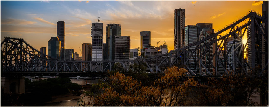Brisbane, Story Bridge, Brisbane Skyline, Brisbane Sunset, Brisbane Sonnenuntergang