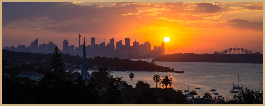 Australien, Watsons Bay, the Gap, Federation Cliff Walk, Gap Park, Sydney Skyline