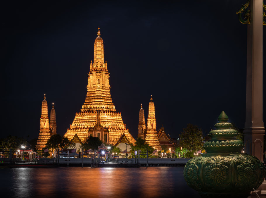 Wat Arun - Aussicht vom Public View Point beim Wat Pho Pier
