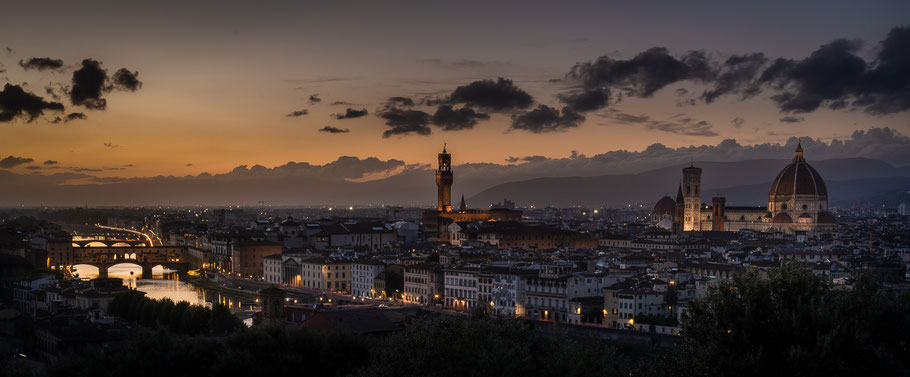 Panorama-Aussicht vom Piazzale Michelangelo