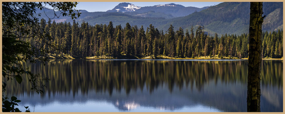 British Columbia, Vancouver Island, Hoomak Lake, Spiegelung, Wasserspiegelung