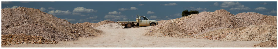 Lightning Ridge, Grawin, Dump, Opale schürfen, Opale suchen