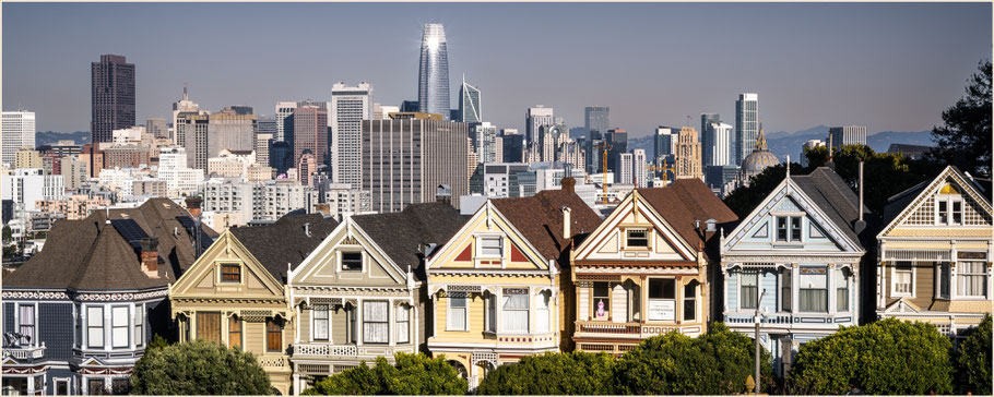 San Francisco, Kalifornien, Alamo Square, Painted Ladies