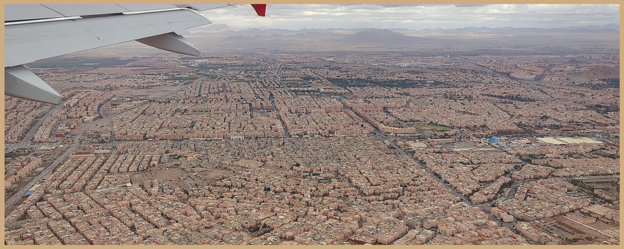 Resiebericht Marokko, Marokko, Marrakesch, Reisebericht Marrakesch, Flug über Marrakech