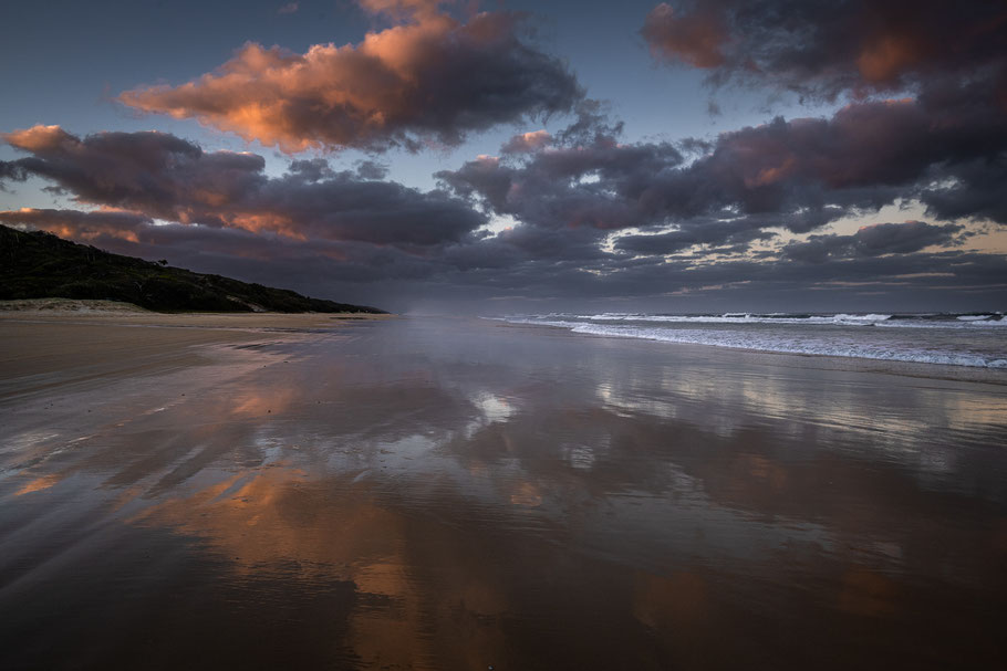 K'gari, Sunset K'Gari, Seventy-Five-Mile Beach, Fraser Island Beach Track