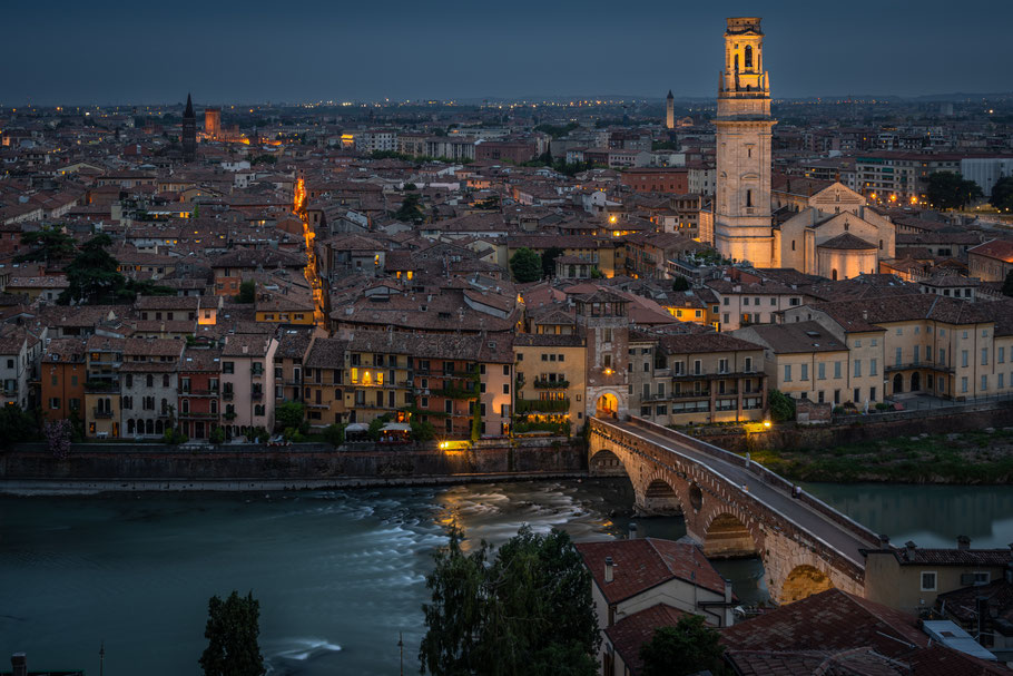 Verona, Italien, Castel San Pietro, Italia, Italienreise, Städtereise
