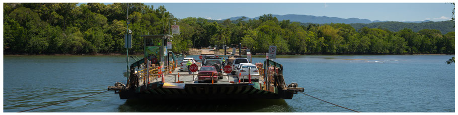 Daintree National Park, Daintree Ferry, Fähre über den Daintree, Daintree Nationalpark