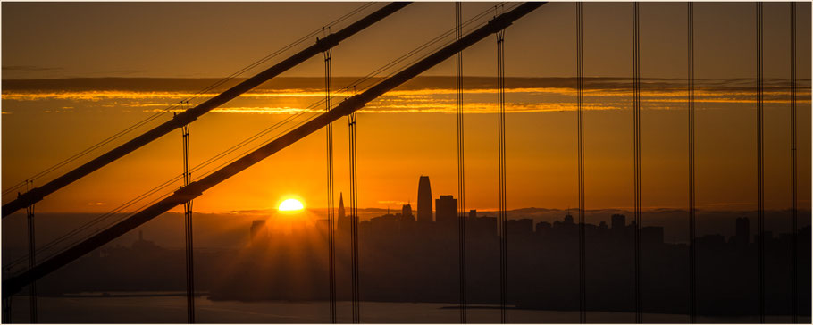 Sonnenaufgang San Francisco, Sunrise San Francisco, Golden Gate Bridge