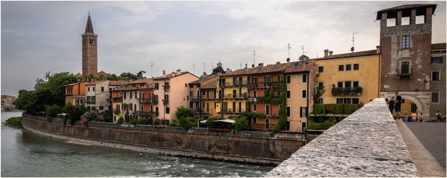 Verona, Altstadt, Italienische Architektur, Ponte Pietra, Verona