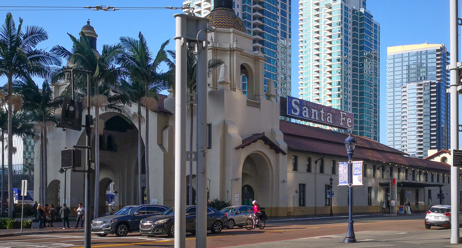 Santa Fe Station San Diego, Kalifornian, Train Station San Diego, Santa Fe Depot, Amtrak San Diego