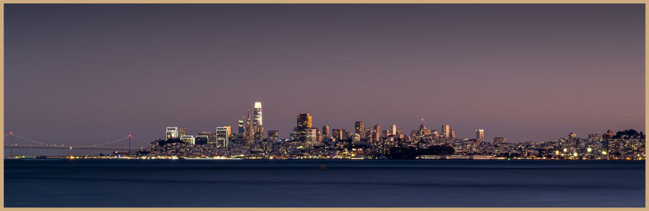 USA, Reise Kalifornien, Sausalito, Skyline San Francisco, San Francisco by Night