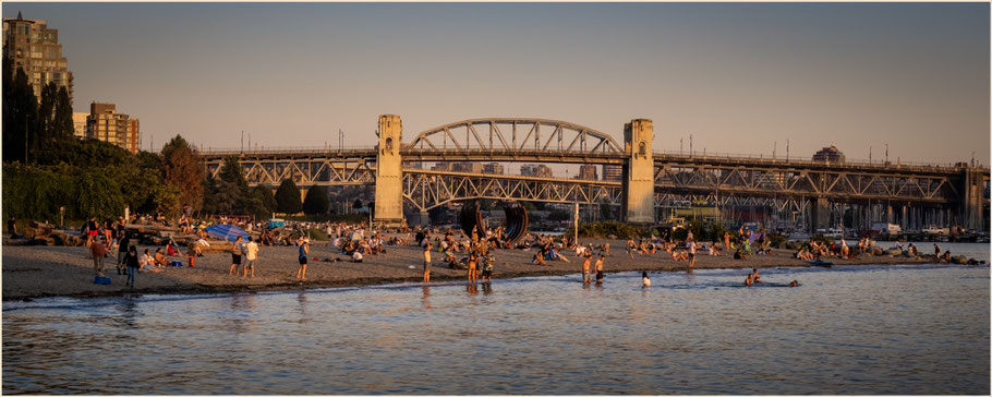 Sunset Beach Park Vancouver, Burrard Street Bridge, False Creek Vancouver