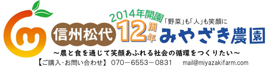 信州松代みやざき農園【公式】　無農薬野菜セット宅配