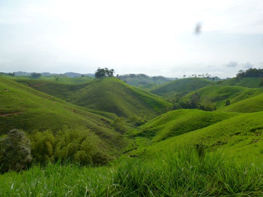 Rolling hills of rural Colombia