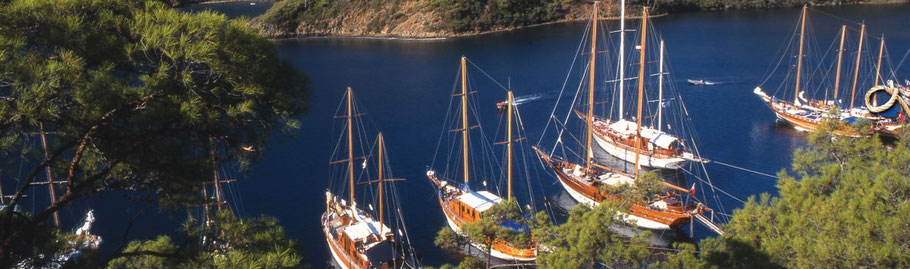 Segelurlaub Türkei Segelreise Ägäis Segeltörn Fethiye Mitsegeln Orhaniye Yachtcharter mit Skipper Goecek Charteryachten