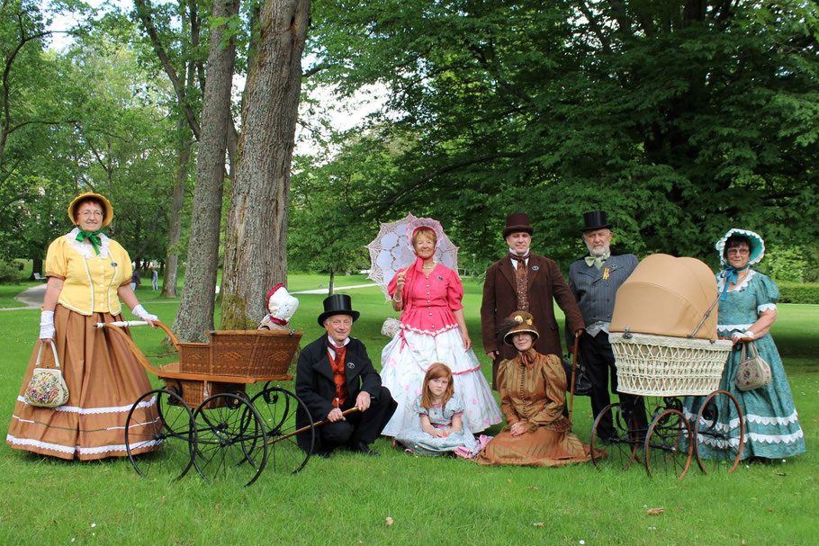 Gruppenaufnahme im Kurpark