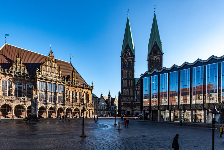 Der Marktplatz in Bremen. (Foto: Wolfgang Defort / pixelio.de)