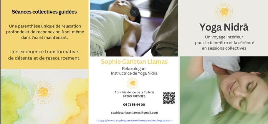 Yoga Nidra en Entreprise - Sophie Caristan Llamas 