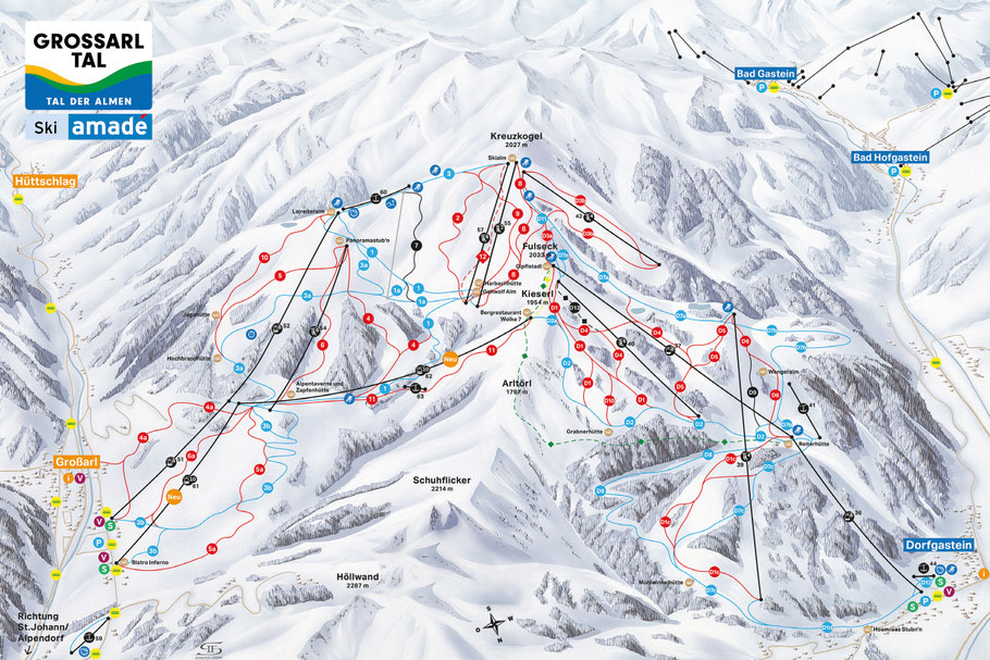 Skischaukel Großarltal-Dorfgastein in Ski amadé