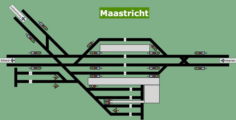 Lay-out van Maastricht in model