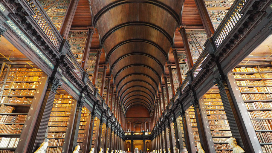 Long Room of Trinity College Library. Photo by RK.