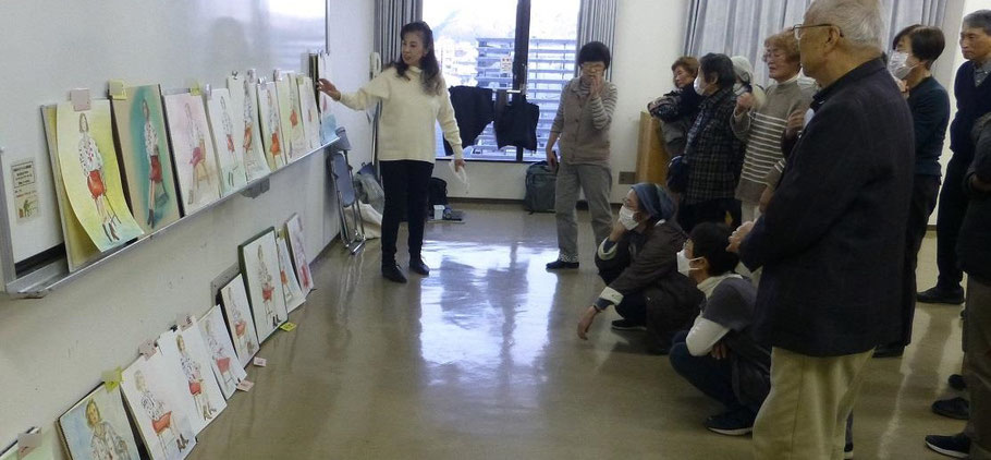 京都（室内写生会での講評）