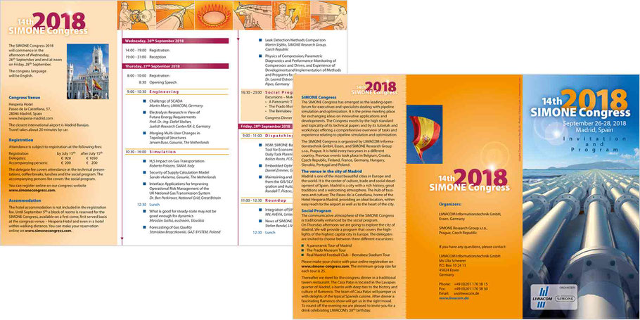 Programmflyer SIMONE Congress 2018