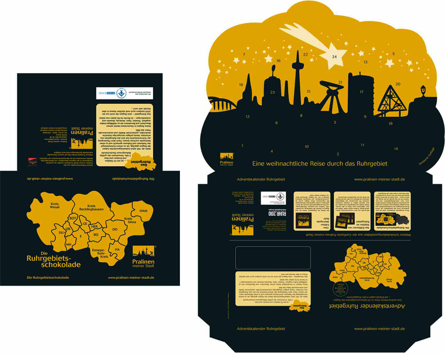 Ruhrgebietsschokolade und Weihnachtskalender Ruhrgebiet