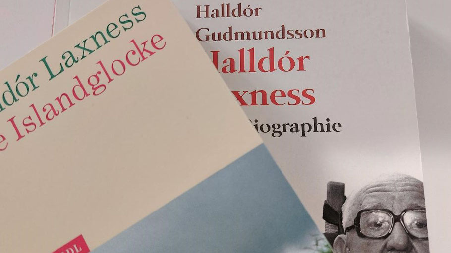 Bücher von und über Halldór Laxness. Bild von DIG. 