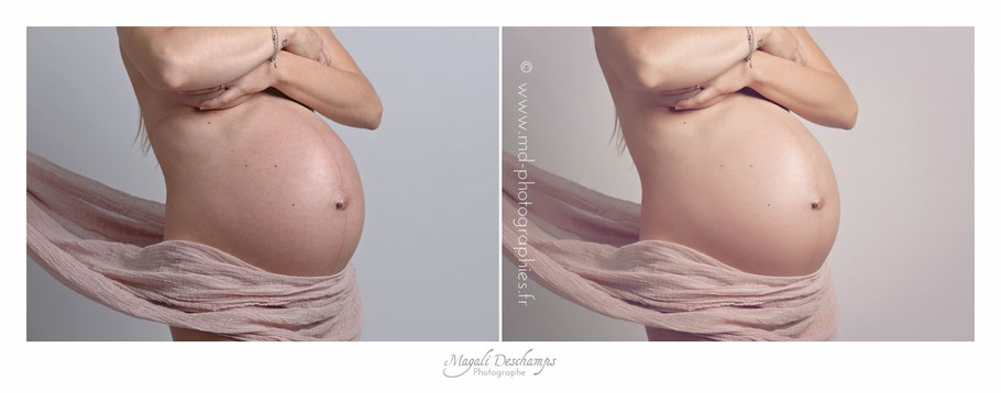 retouche femme enceinte