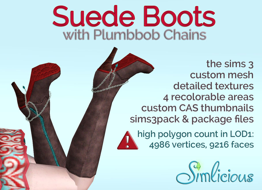 Click to visit the download page of Suede Boots with Plumbbob Chains