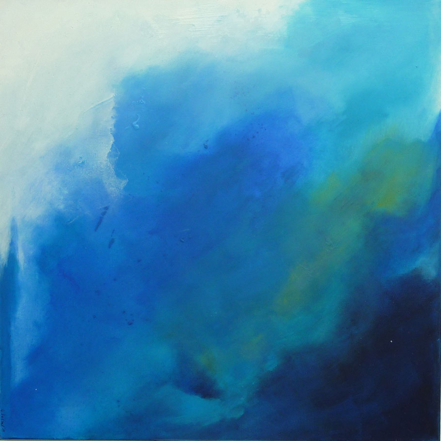 Impressionen der Farbe Blau III | Acryl auf Leinwand | 80 x 80 cm