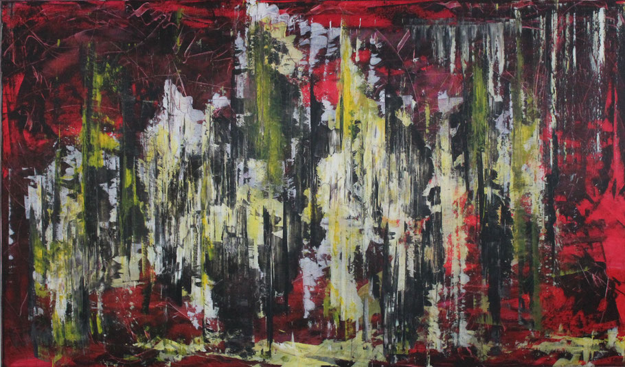 Frequenz / Acryl auf Leinwand / 130 x 220 cm