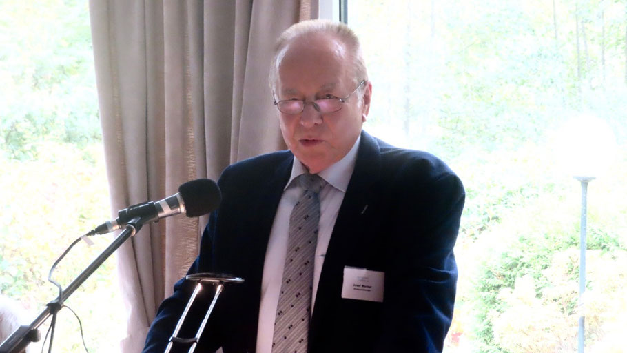 Josef Werner, seit 2013 Kreisvorsitzender der Senioren-Union KV Pinneberg, eröffnete den Reigen der Gratulanten