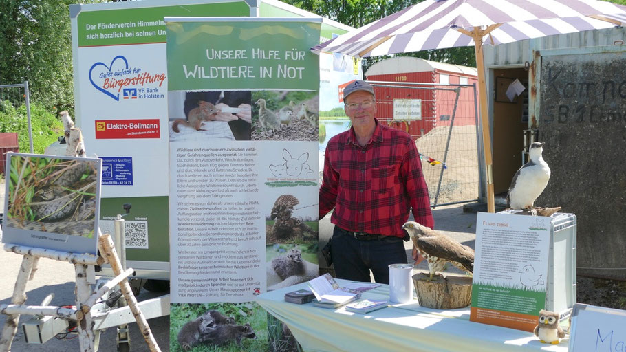 Christian Erdmann informierte über die Arbeit der Wildtier- und Artenschutz-Station Sparrieshoop