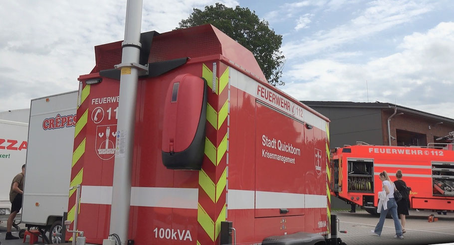 Auch die Notstrom-Aggregate der Stadt als Teil des Krisen-Managements werden von der Feuerwehr betreut