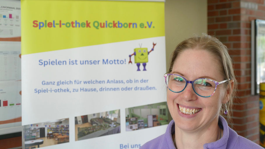 Claudia Schauß, die 1. Vorsitzende des Spiel-i-othek-Vereins, freute sich über die rege Beteiligung am Spiele-Tag