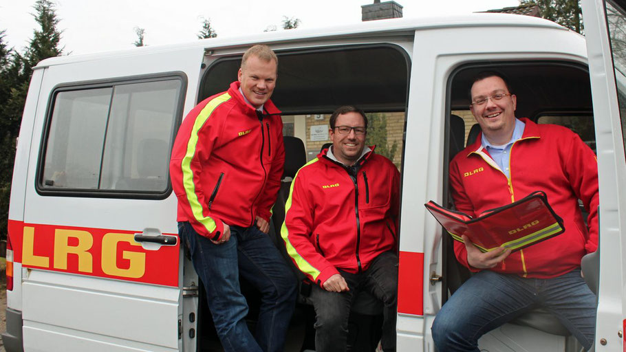 Kai Jacobsen, Jan-Christian Paar und Marvin de Vries bilden das neue Führungs-Trio der DLRG Quickborn (v.l.)