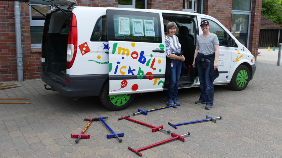 Das Team der Stadtjugendpflege bot mit dem Spielmobil Aktivitäten an