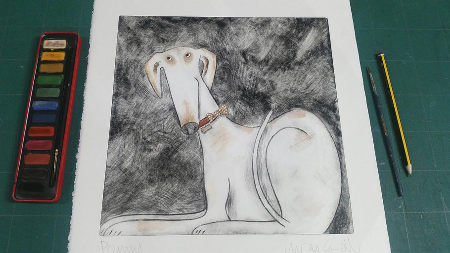 Commission of Penny The Lurcher