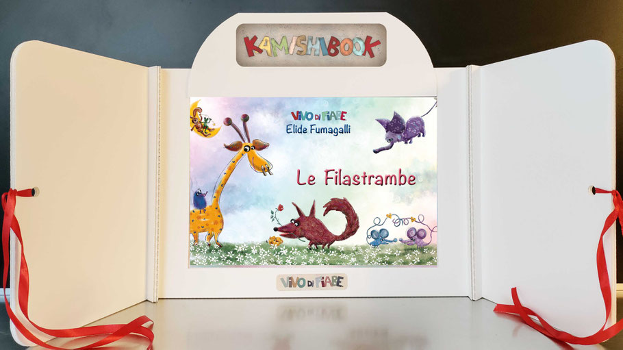Kamishibai con il libro filastrambe  filastrocche diversità parole inventate  libri racconti valigia vendita teatrino burattino  teatro delle ombre cos'è