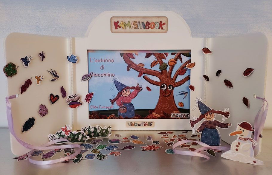 Kamishibai con il libro festa del papà regalo  rosalba e la magia del dono racconti valigia vendita teatrino burattini  ombre audiolibro cos'è