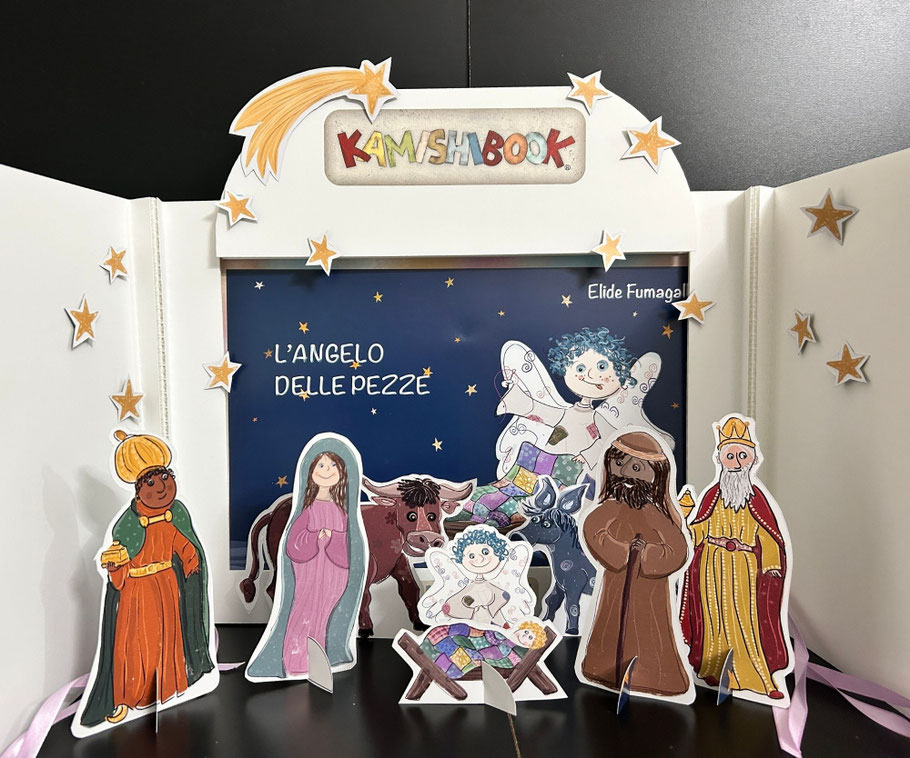 kamishibai natale presepe angelo nascita di Gesù valigia delle storie teatrino libro