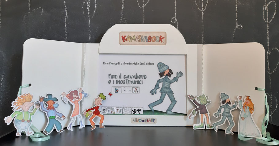 Kamishibai  fiaba sui mostri e principesse coraggiose  libro racconti valigia vendita teatrino burattino caa comunicazione aumentativa e alternativa teatro delle ombre cos'è