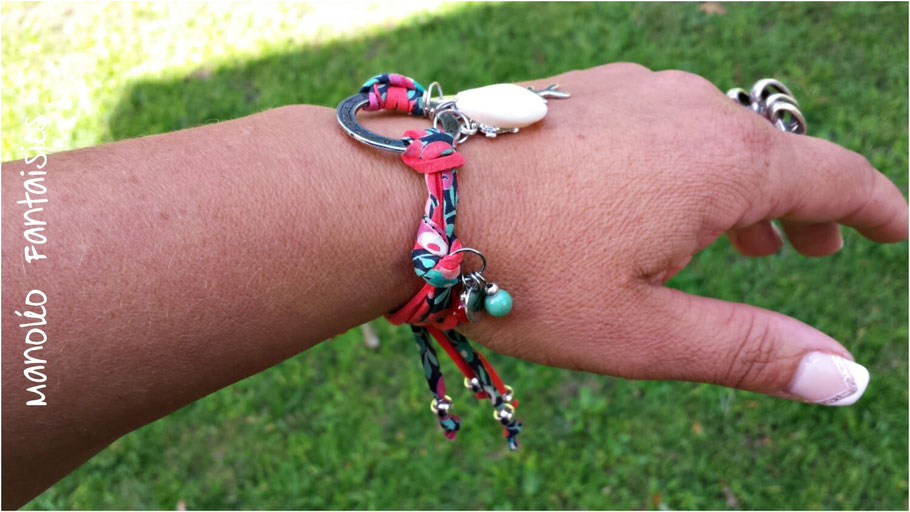 bracelet sans fermoir manoleo fantaisies coquillage poisson tortue perles chic boho bohème lade in Bassin d'Arcachon